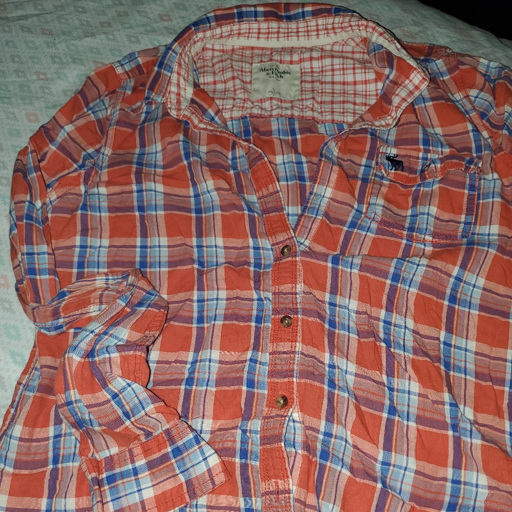 A&F Plaid Long Sleeve